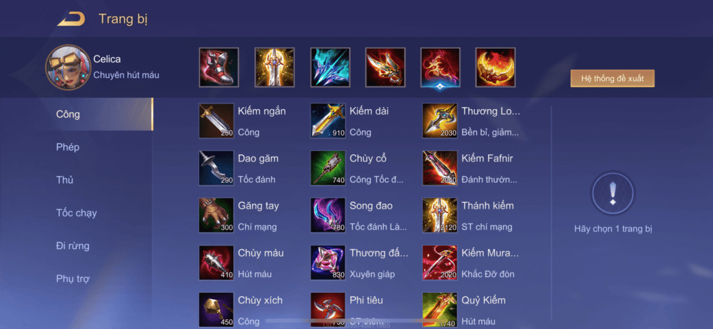 Hướng Dẫn Chi Tiết Cách Chơi Celica Liên Quân: Bảng Ngọc và Phép Bổ Trợ Mới Nhất